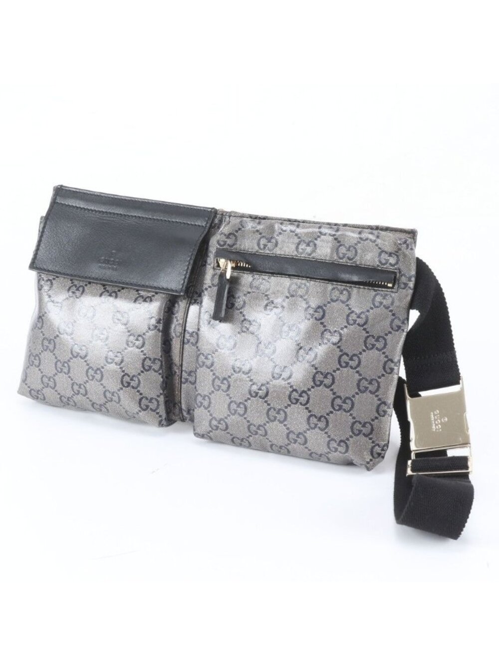 Gucci GG Supreme Leather 2-Way Belt Bag Crossbody Body Waist Pouch Shoulder